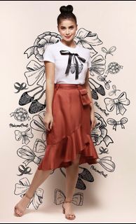 Plains and prints skirt