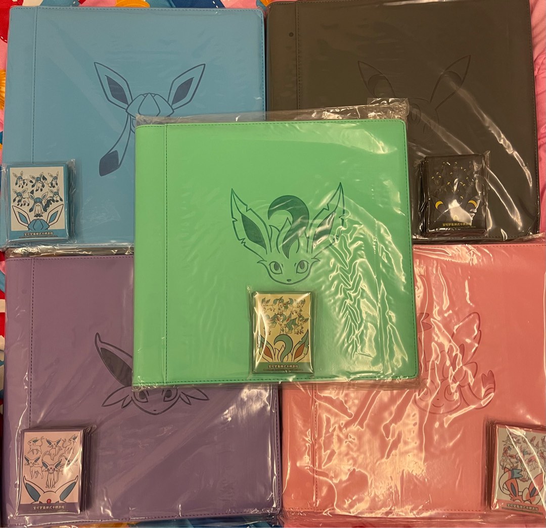 Pokemon eevee album/ binder and sleeves, Hobbies & Toys, Toys & Games