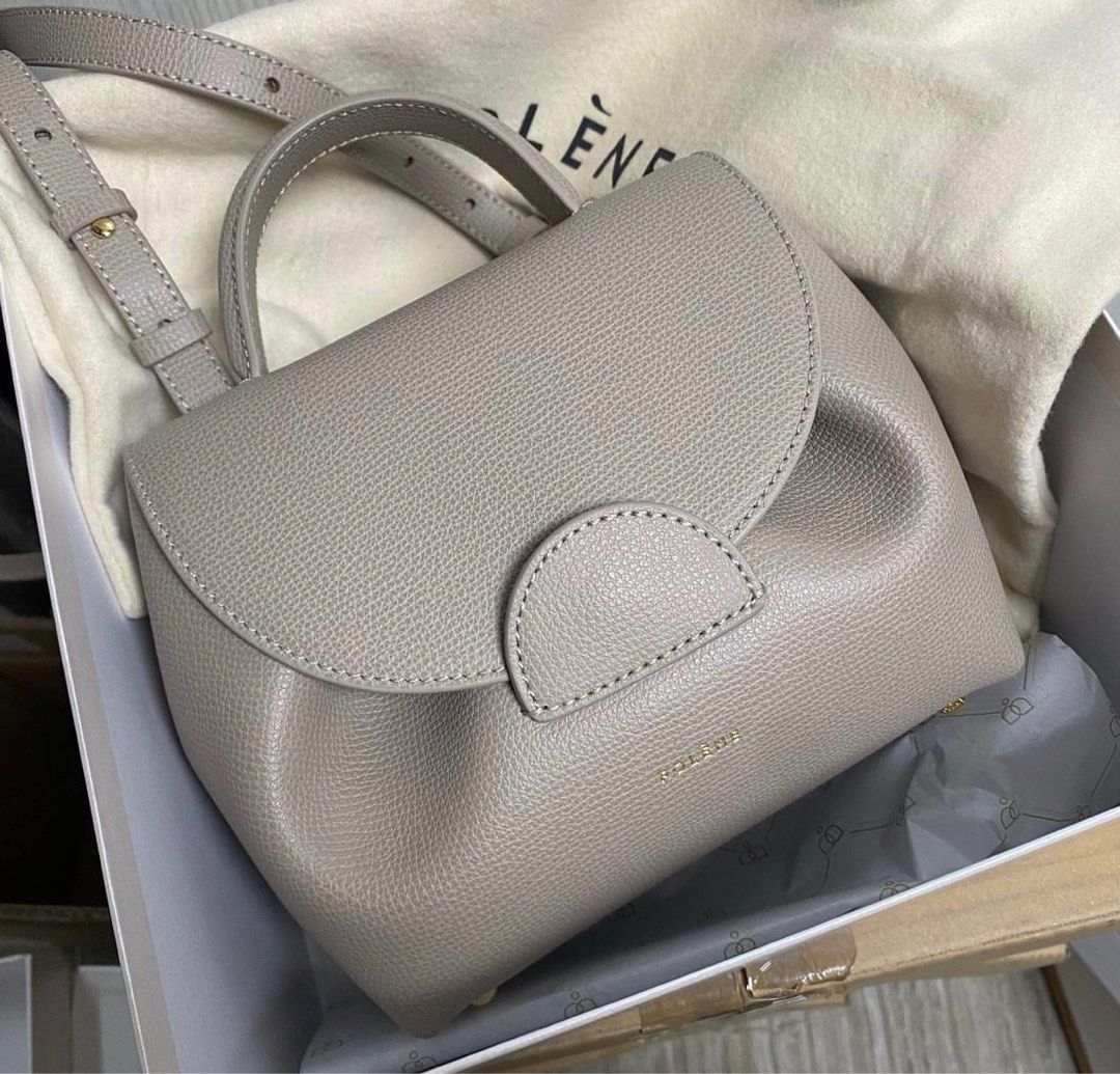 Polene numero uno nano Taupe new authentic fullset 2023, Barang Mewah