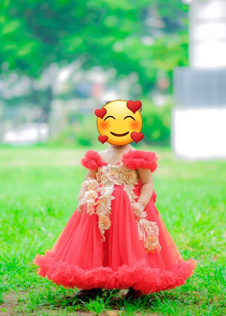 Posh and Pearls Gown (Category: Babies & Kids Fashion) located in Marilao. Submitted by Mggcdr (Listing ID 1234723986, Image 1). Description: Preloved Red Gown for 1 to 2 year old Used during 2nd birthday of my daughter.