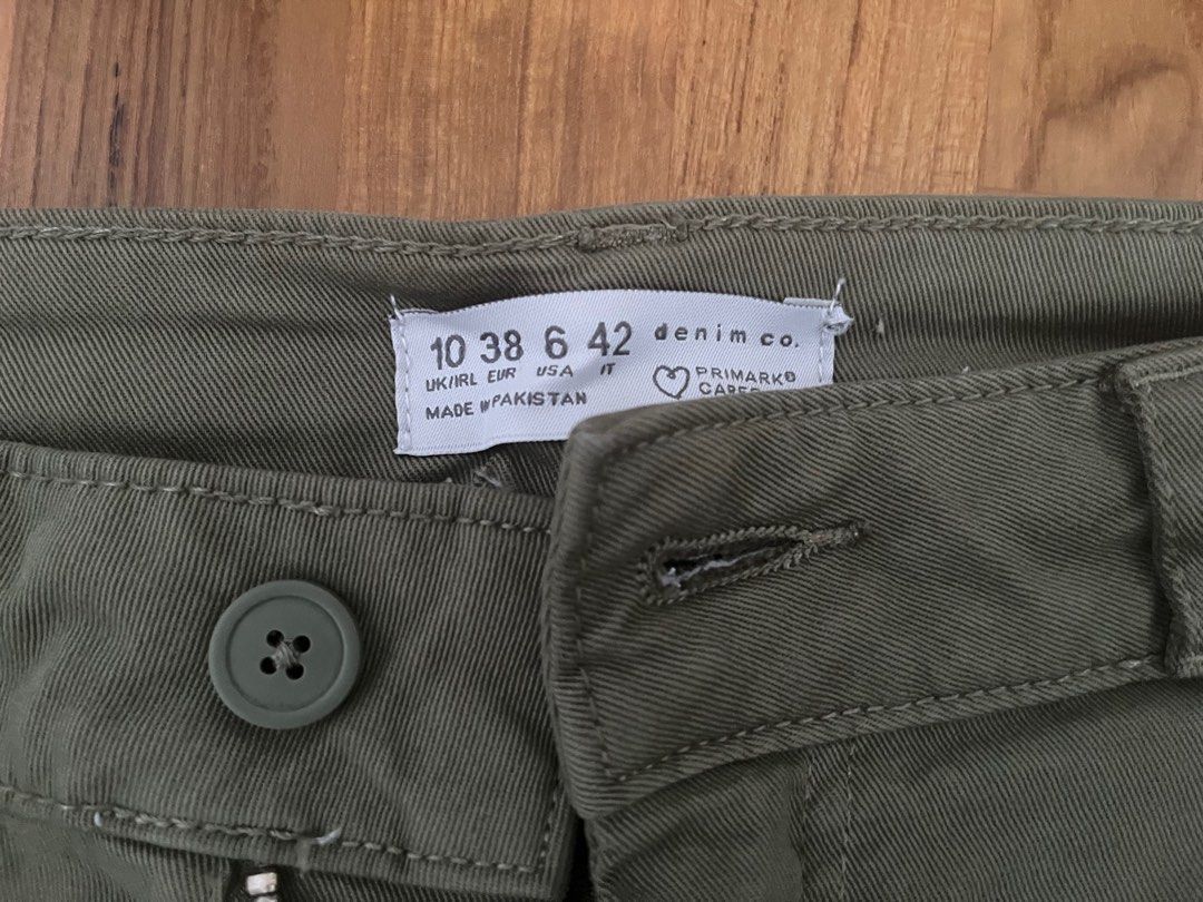 Primark check cargo trousers Size S 8 | Vinted