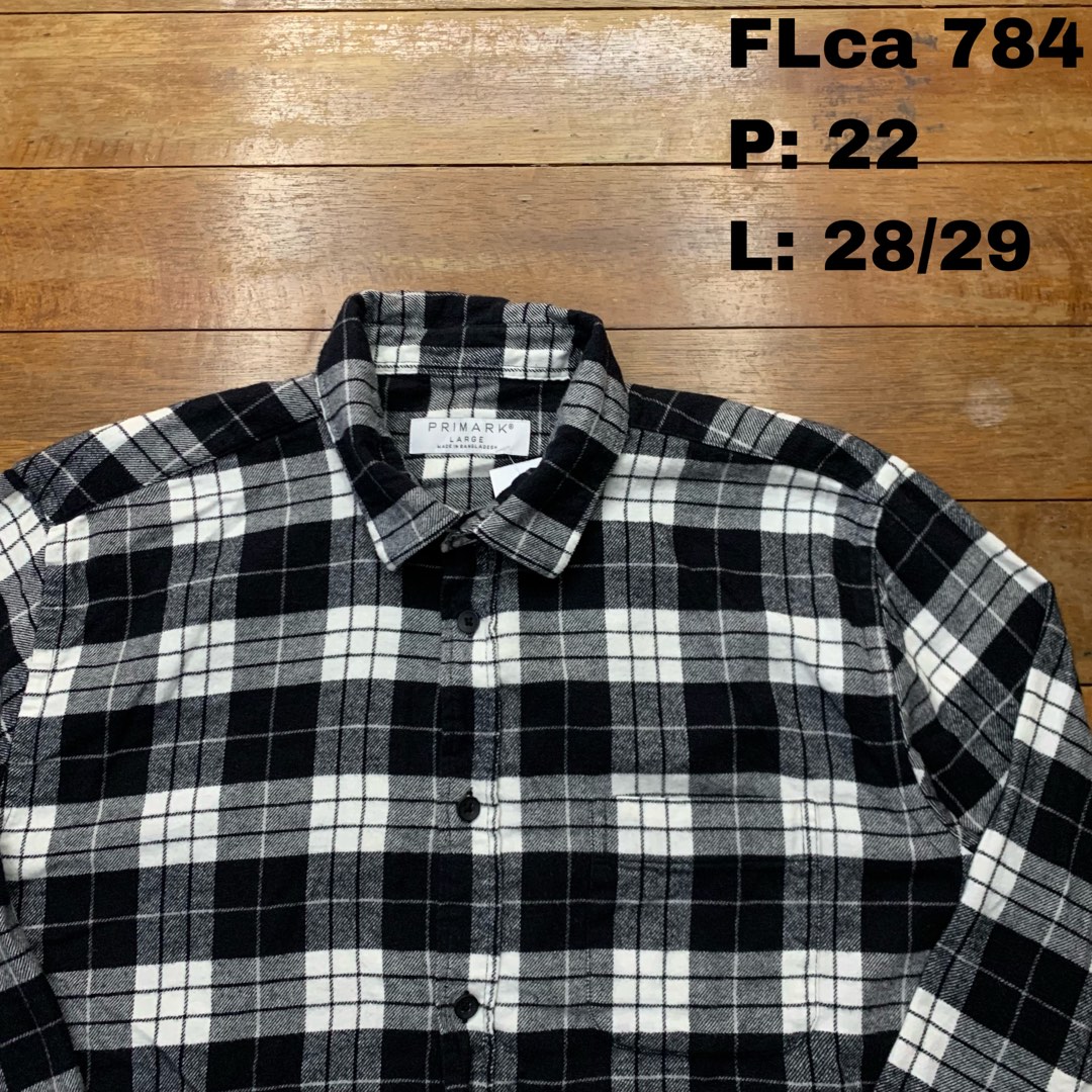 Primark Flannel, Men's Fashion, Tops & Sets, Formal Shirts on Carousell