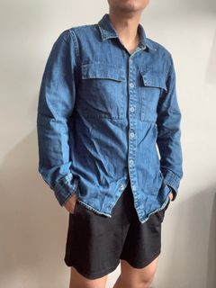 Pullandbear PULL & BEAR shirt denim [BUKAN] zara uniqlo h&m