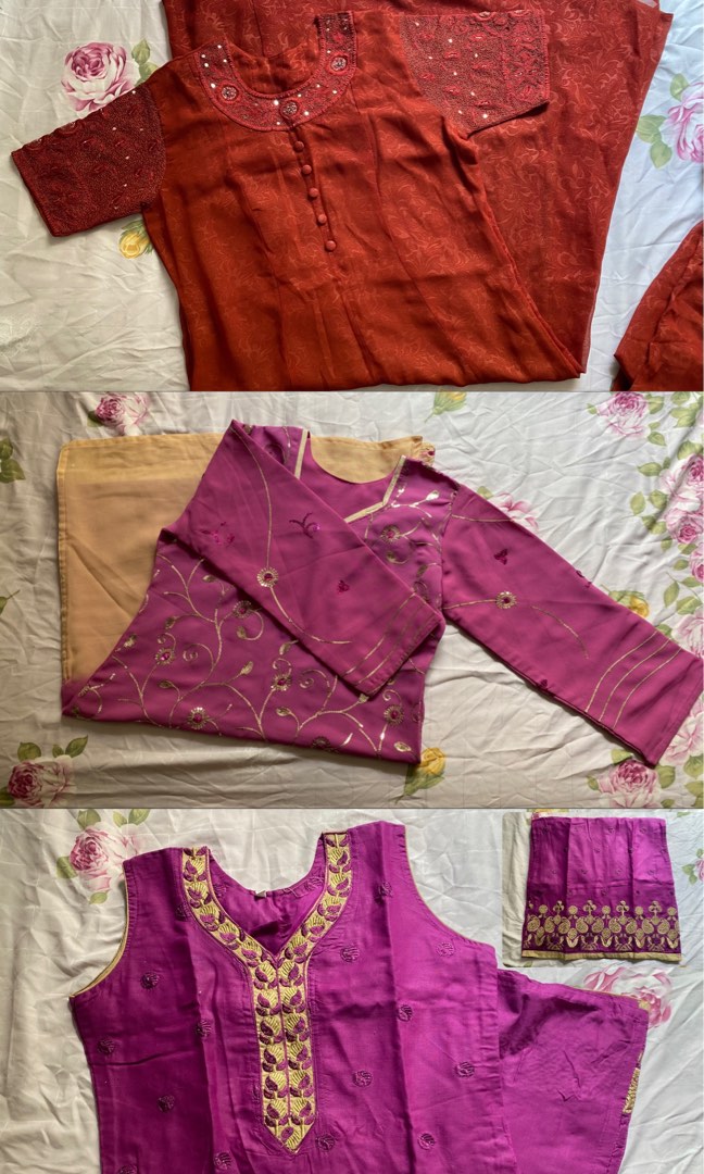 Punjabi Suit Kurta Surwal Women s Fashion Dresses Sets