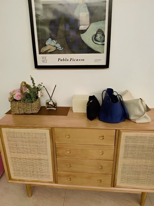 Rattan Sideboard Cabinet Console Furniture Home Living