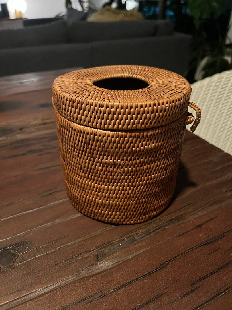 Rattan toilet roll holder, Furniture & Home Living, Home Decor, Other