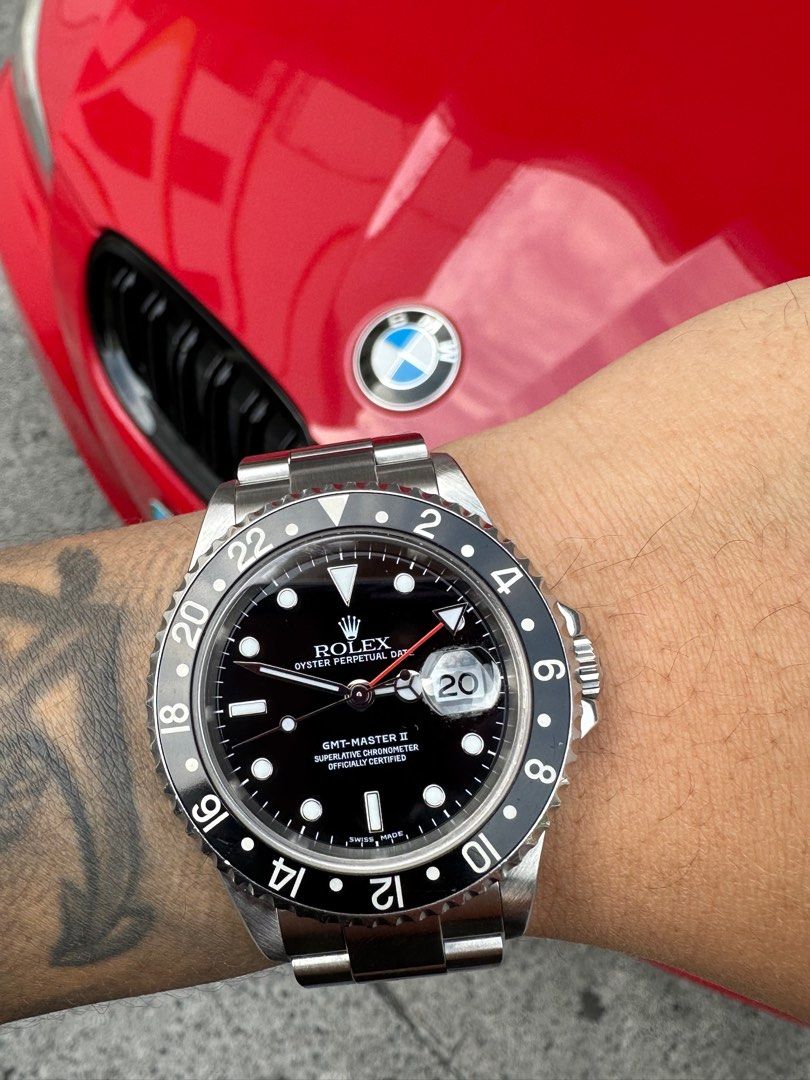 Rolex gmt online black red