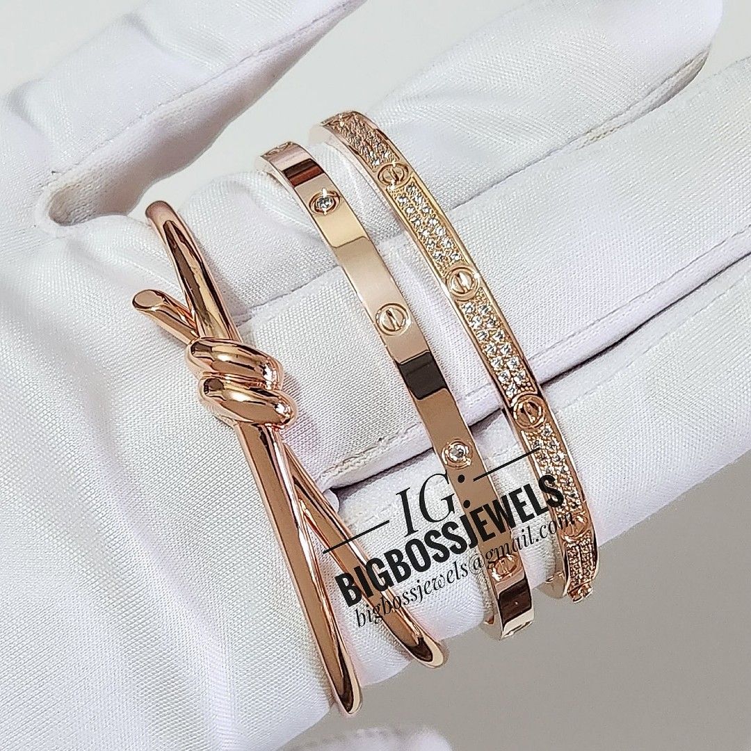 Custom rose gold bracelets cheap