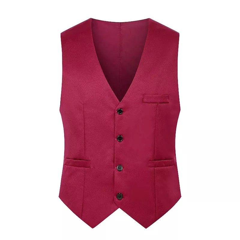 S 6XL men top slim fit vest korean fashion wedding party