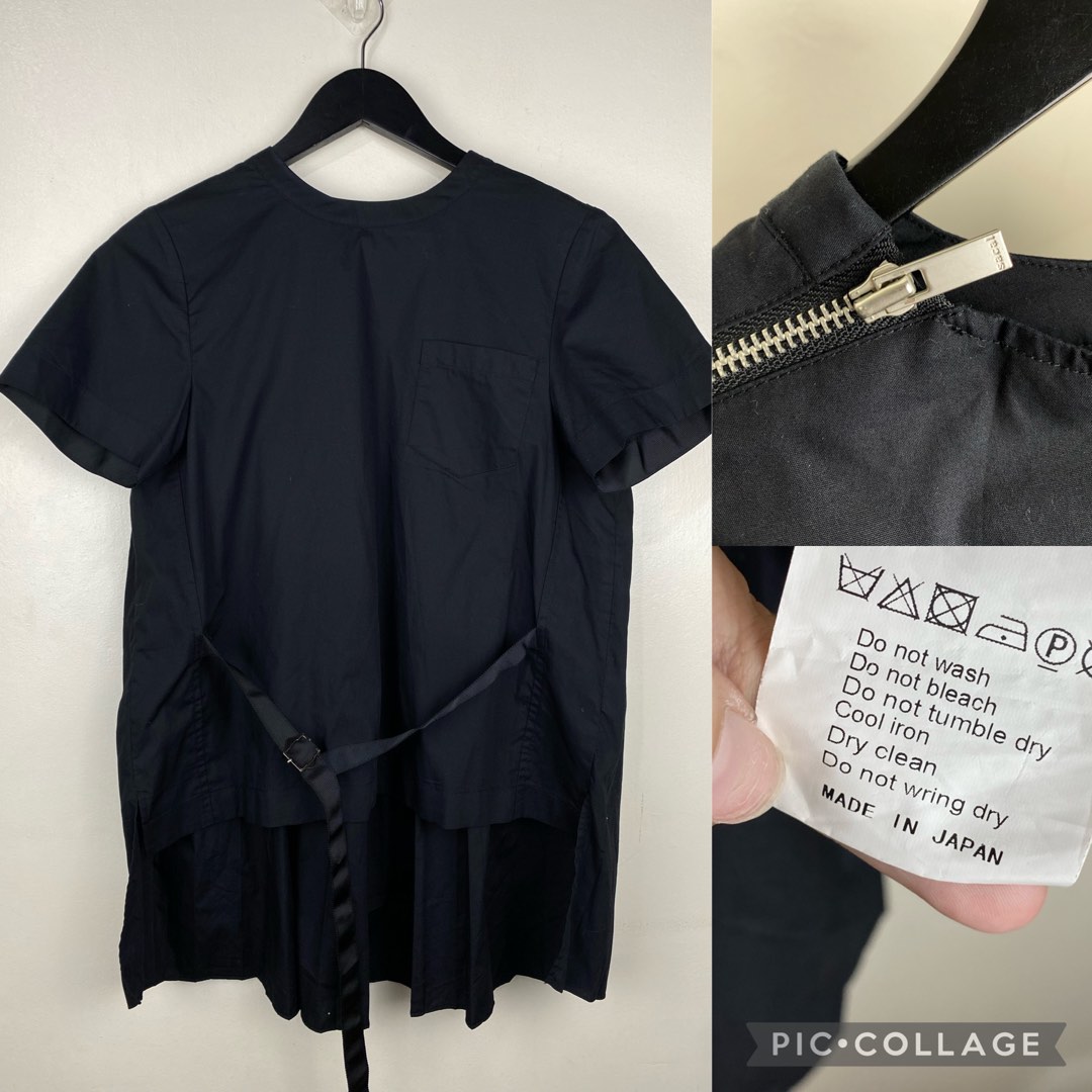 SACAI PLEATED TOP MADE IN JAPAN on Carousell