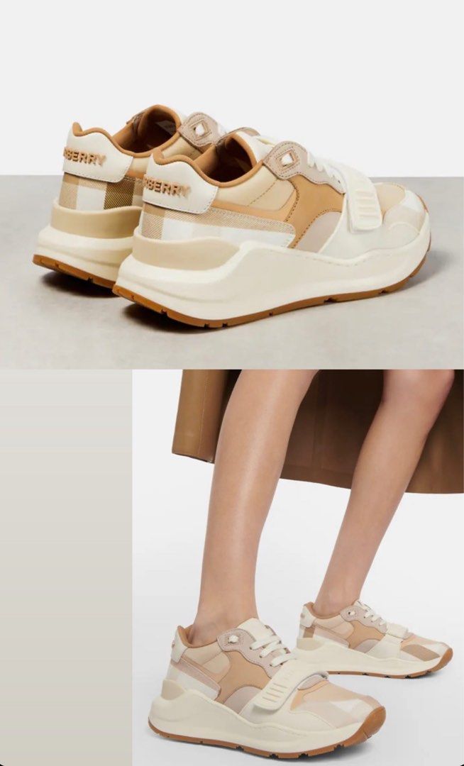 SALE AUTHENTIC BURBERRY WOMEN LEATHER SNEAKER Women s Fashion Footwear Sneakers on Carousell