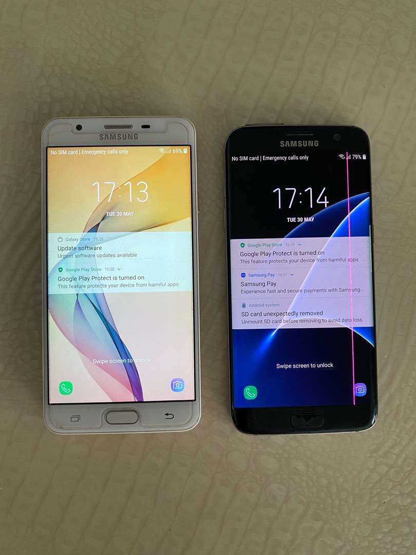 Samsung S7 Edge and J7 Prime, Mobile Phones & Gadgets, Mobile Phones
