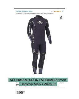 LIKE NEW Scubapro Sport 5mm wetsuit