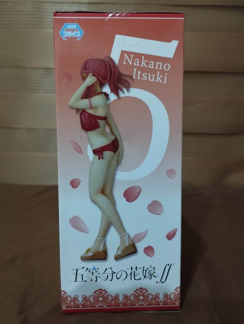 Sega Quintessential Quintuplets Itsuki Nakano (Bikini Version) (Category: Figurines & Statues) located in Manila. Submitted by jmmendoza321 (Listing ID 1234673066, Image 2). Description: Sega Quintessential Quintuplets Itsuki Nakano (Bikini Version) Mint In Sealed Box Mode of Payment: GCash or COD Mode of Delivery: Lalamove or LBC Meet-up around Sampaloc, Manila Area.