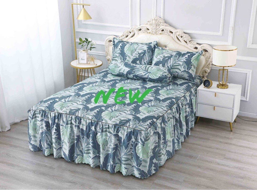 Skirting bedsheets set, Furniture & Home Living, Bedding & Towels on