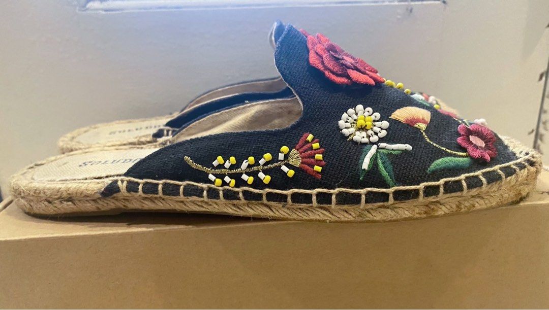 Soludos embellished floral mule on sale