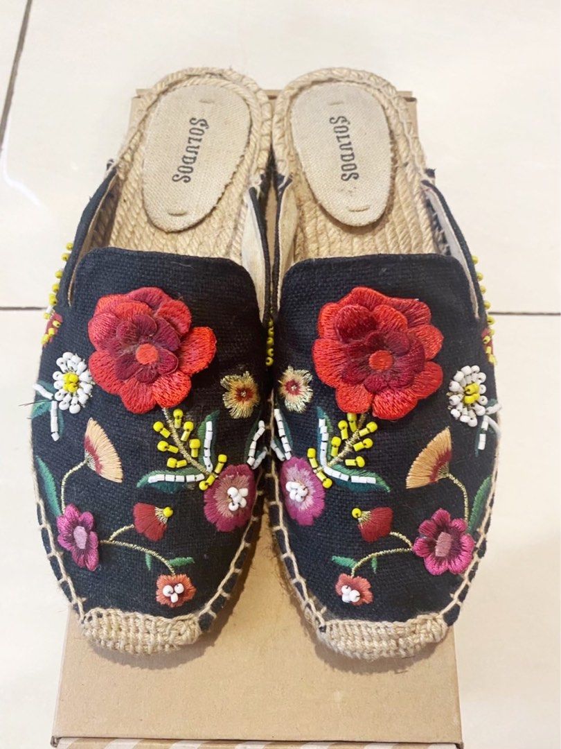 Soludos embellished floral mule clearance
