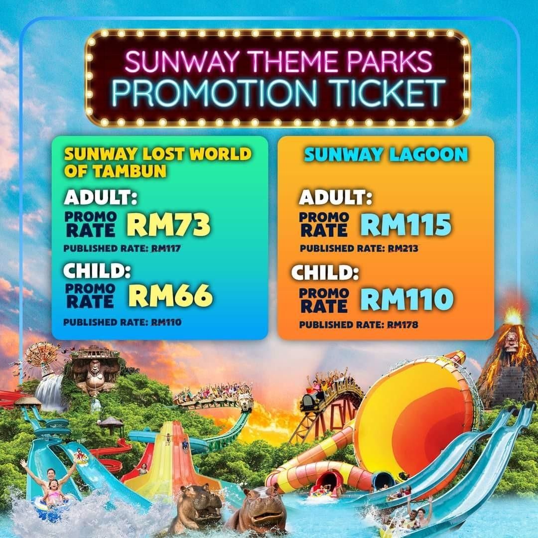 Sunway Lagoon Full Day Entrance Ticket, Tickets & Vouchers, Event