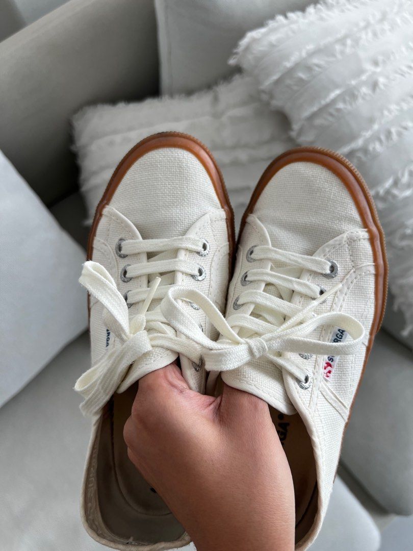 Superga white gum sole deals