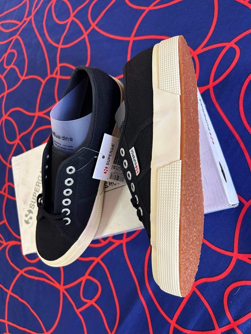 Superga cuto classic black full white sneakers (Category: Sneakers) located in Manila. Submitted by bob.decluttering (Listing ID 1234652115, Image 3). Description: Superga cuto classic black full white sneakers. NEVER BEEN USED. BRAND NEW. Size: EURO 40, US M 7 1/2, US W 9, UK 6 1/2.