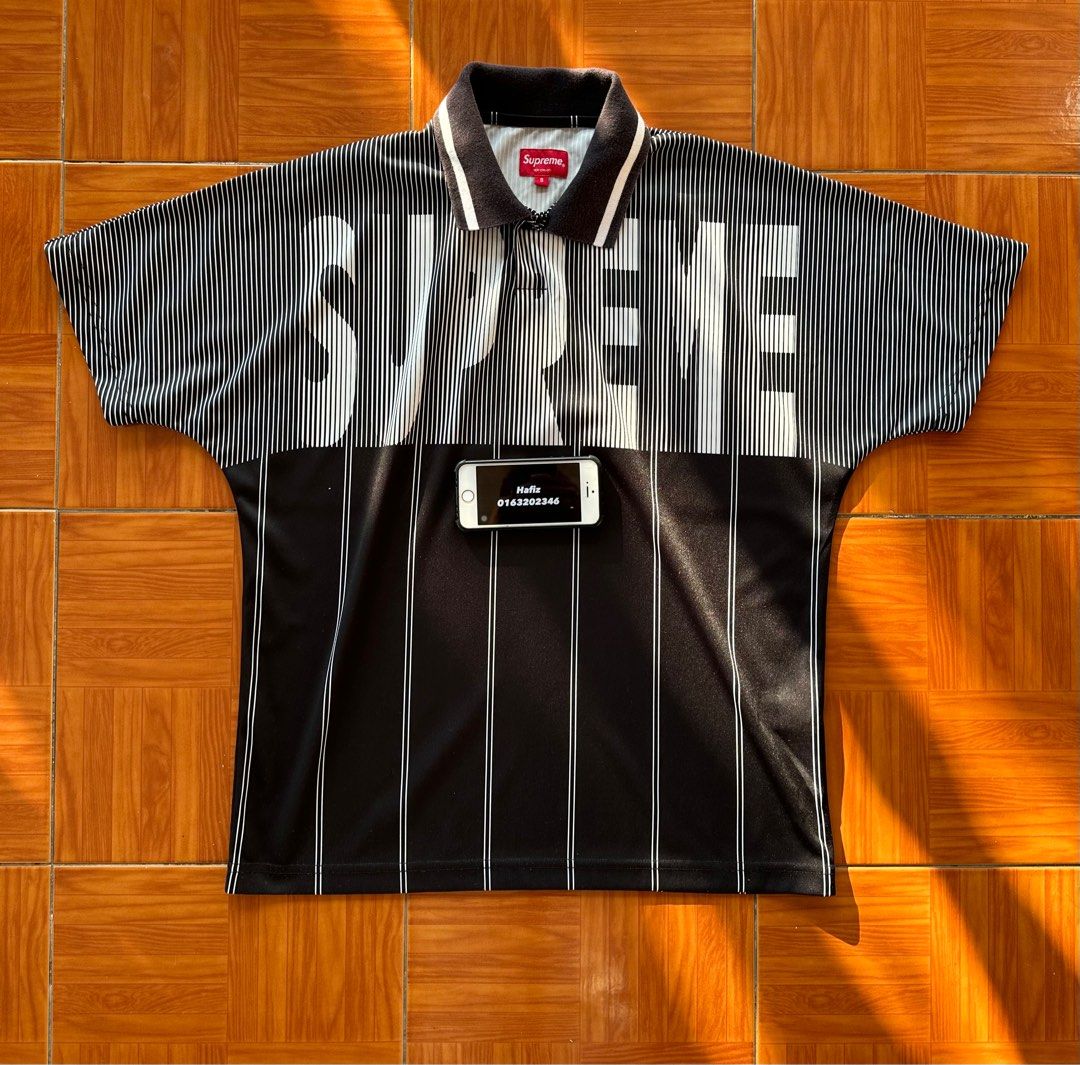 Supreme Soccer Polo Jersey Black medium