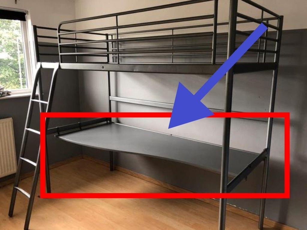 Svarta Grey Ikea Curved Table Top (Only Table Top), Furniture & Home