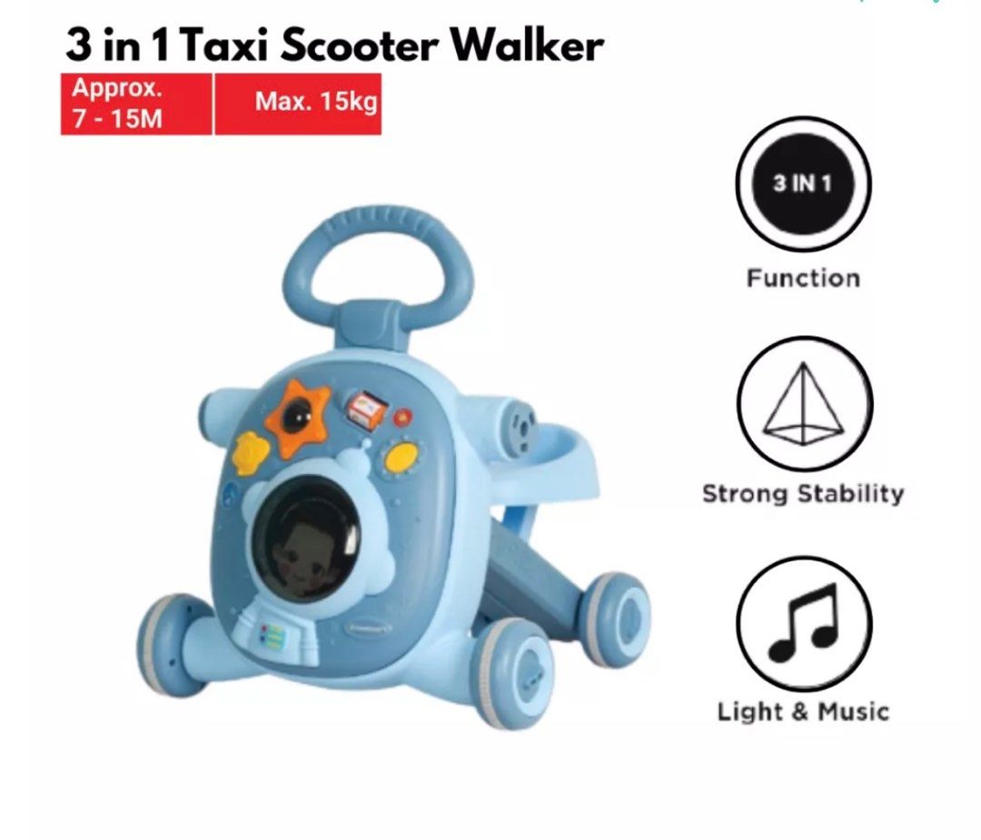 Sweet Heart Paris BWM606 Multifunctional 3in1 Taxi Scooter Walker