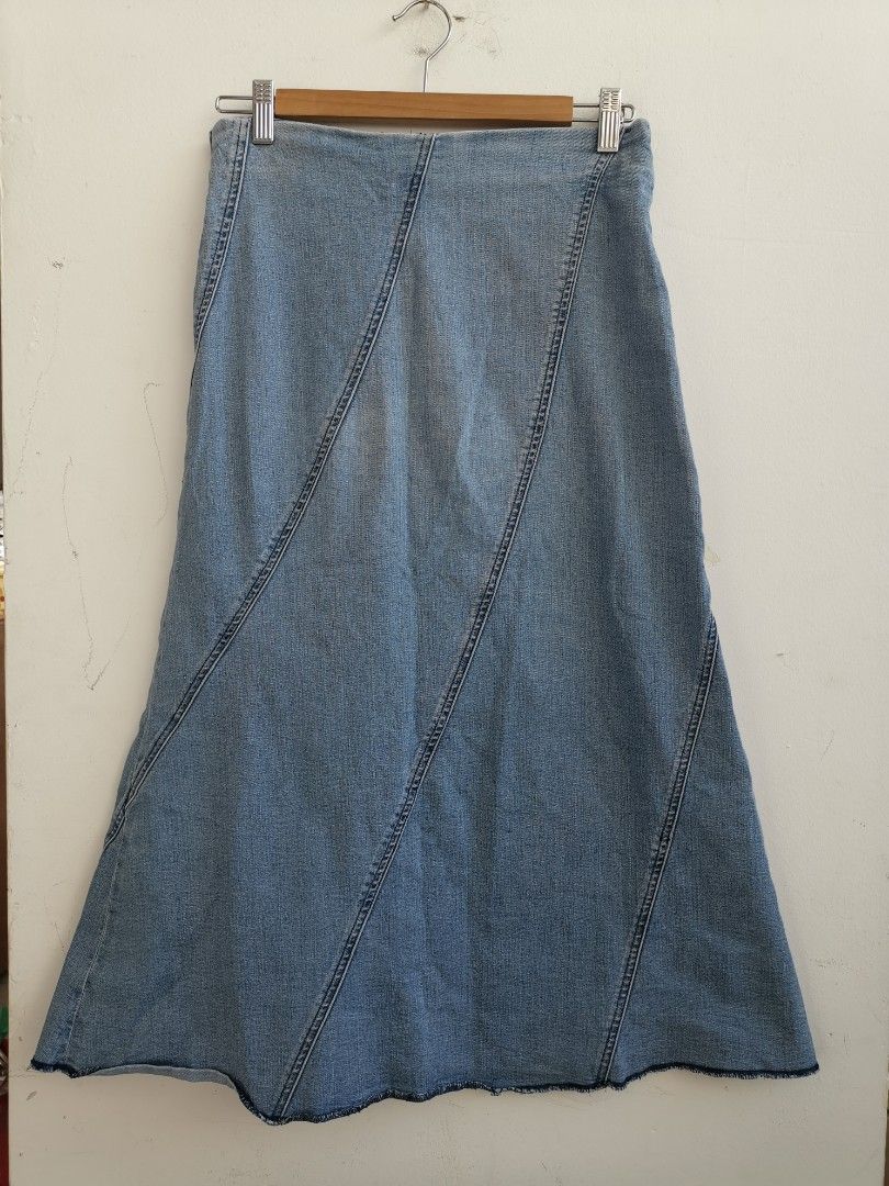 TARGET Women Fashion Denim Blue Long Jeans Skirt