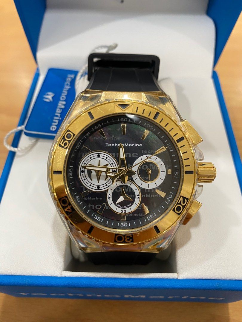 Technomarine Cruise California Men's Watch - Blue Dial, Silicone Band, 200M Water Resistant TM-118125