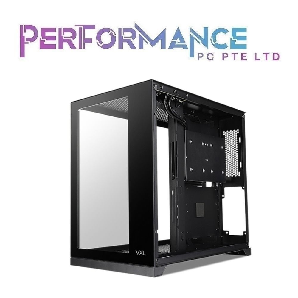 Tecware VXL T.G Clear Tint Black / White ATX Desktop Casing Chassis (1 ...