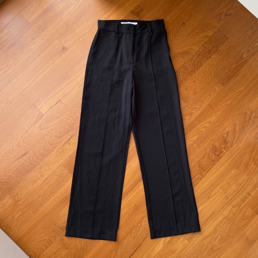 Black High Waisted Pants, Women's Fashion, Bottoms, Other Bottoms on  Carousell