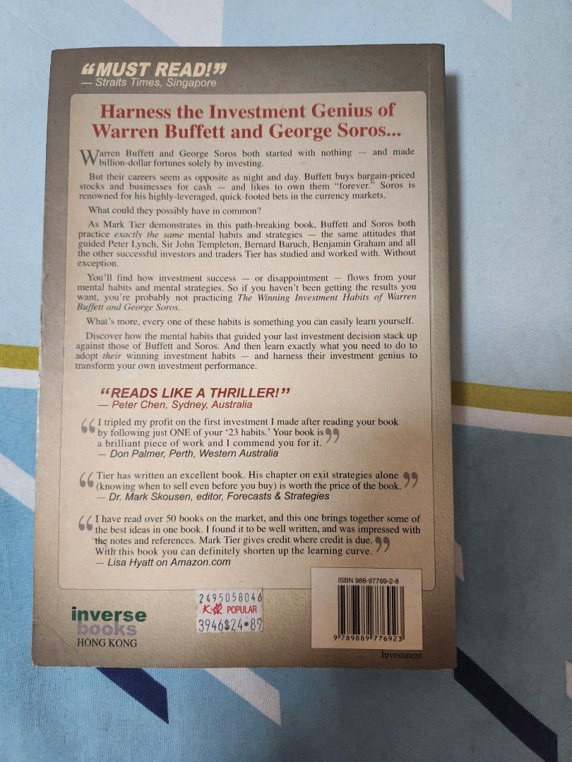 The Winning Investment Habits of Warren Buffet & Soros, Hobbies