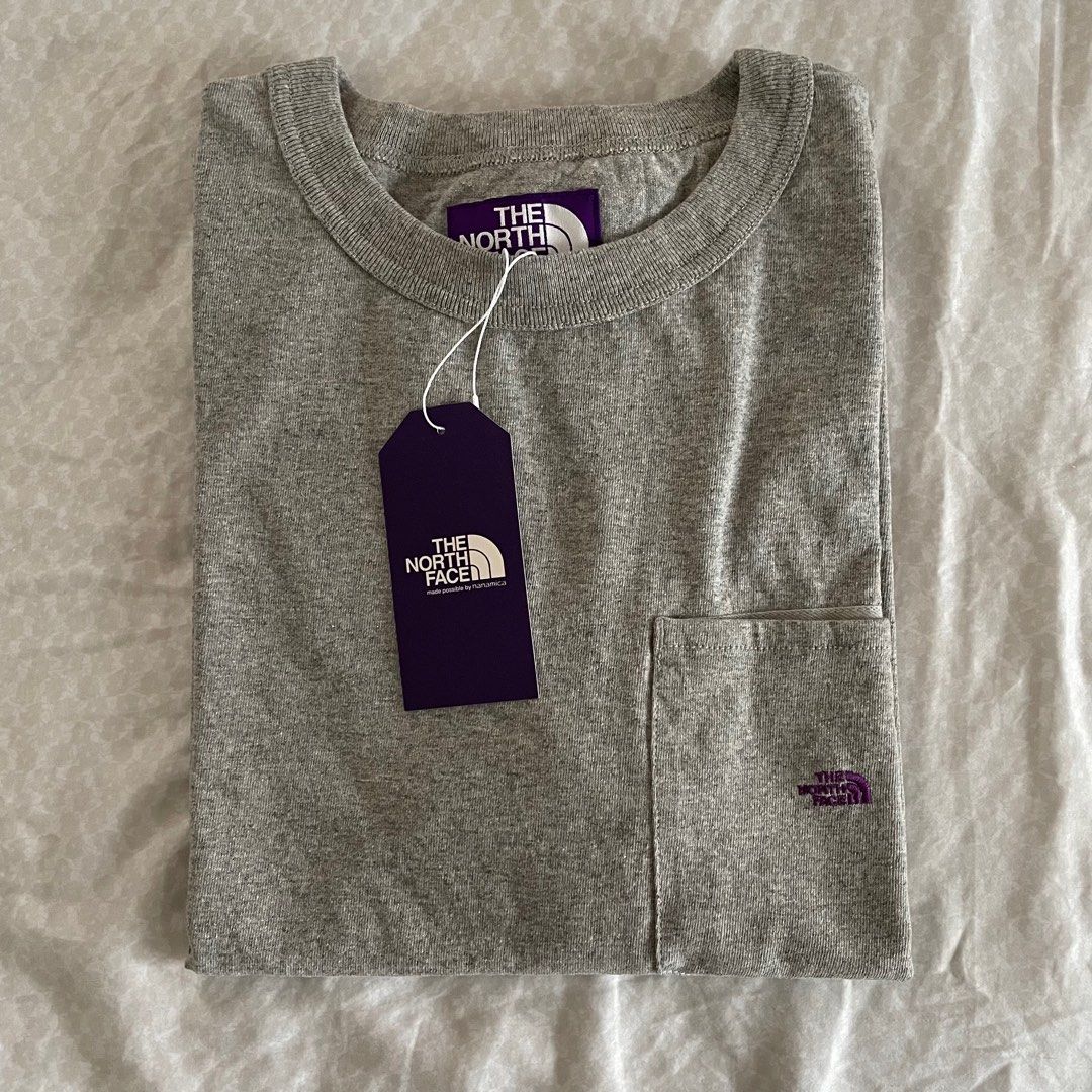 🇯🇵 The North Face Purple Label 7Oz Logo Pocket Tee TNF nanamica