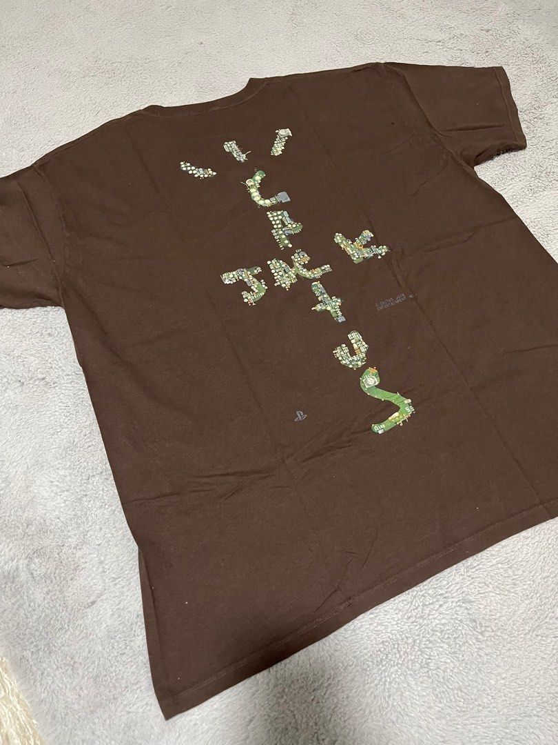 PRE - LOVED] Cactus Jack X Travis Scott Fragment Icons Brown Cotton T-Shirt