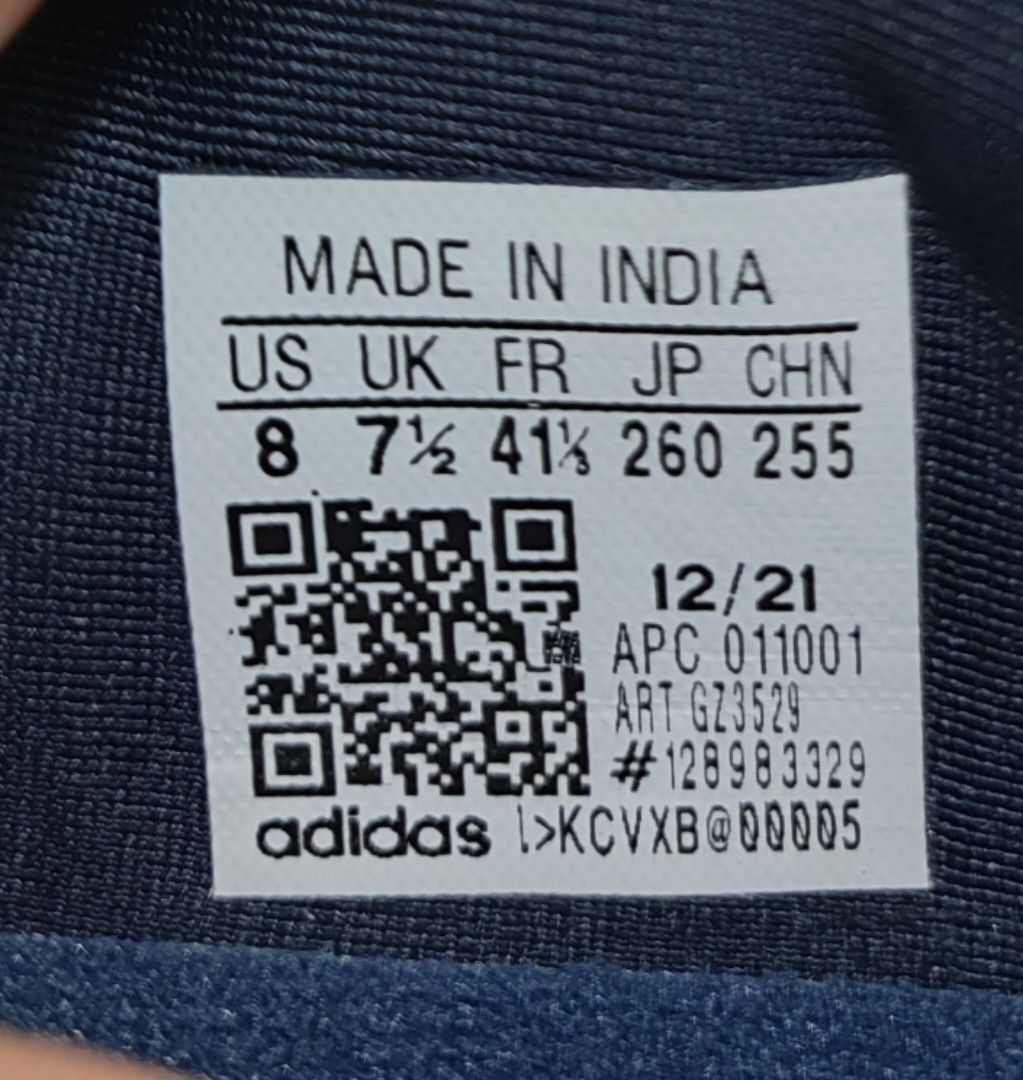 UK 7.5 Authentic Blue adidas shoes worn 2x Men s Fashion