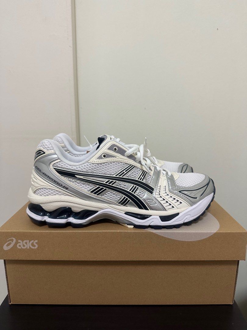 UK 8 ASICS Gel Kayano 14 White Midnight W