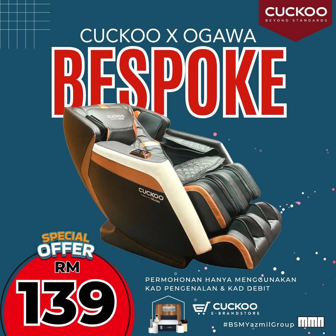 V6 CUCKOO X OGAWA BESPOKE MASSAGE CHAIR, Health & Nutrition, Massage