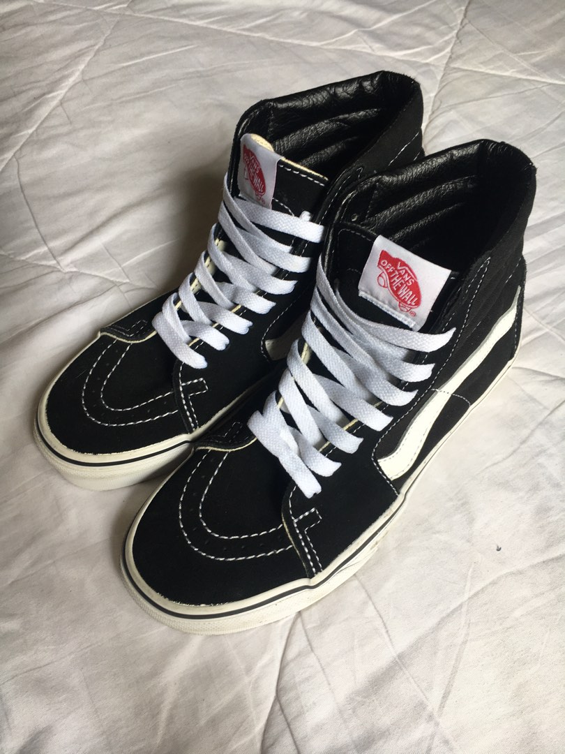 VANS SKATE HI CLASSIC B/W on Carousell