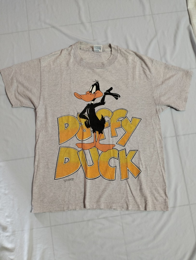 Vintage Duffy Duck 90s Tshirt Looney Tunes Cartoon Movie Mickey Mouse ...