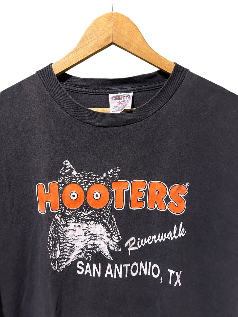 Vintage Hooters 1996 Single Dingle Men #39 s Fashion Tops Sets Tshirts