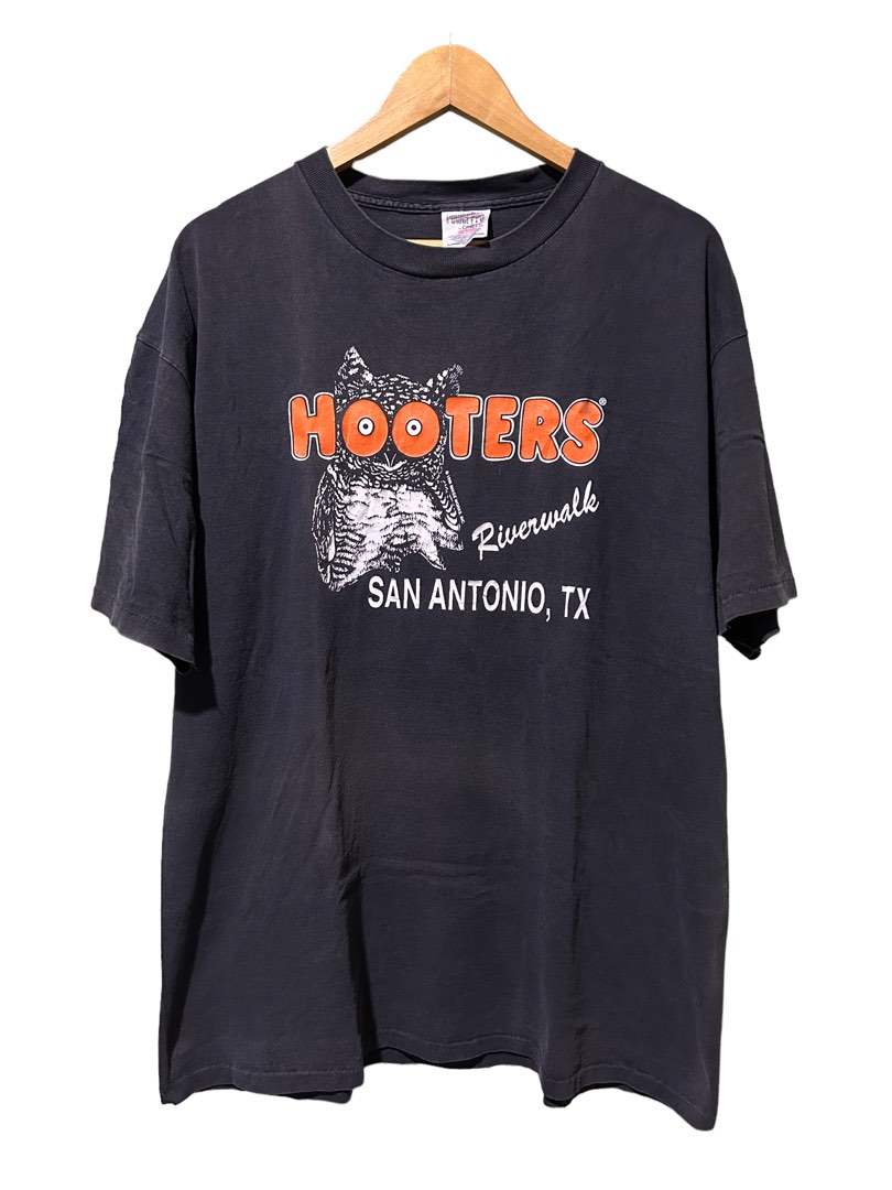 Vintage Hooters 1996 Single Dingle Men #39 s Fashion Tops Sets Tshirts