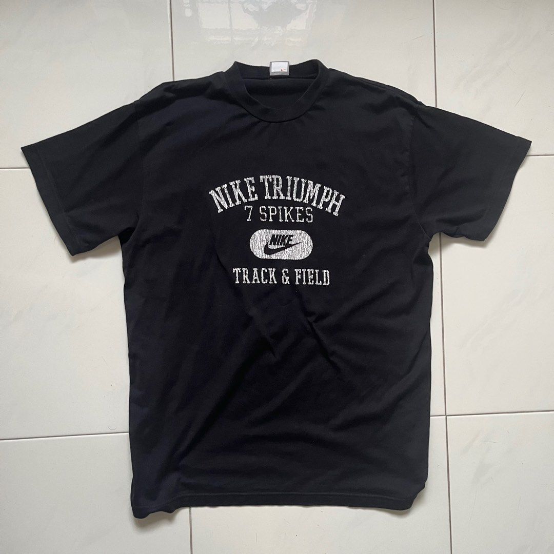 Vintage Nike Track Field Tshirt Men s Fashion Tops Sets Tshirts Polo Shirts on Carousell
