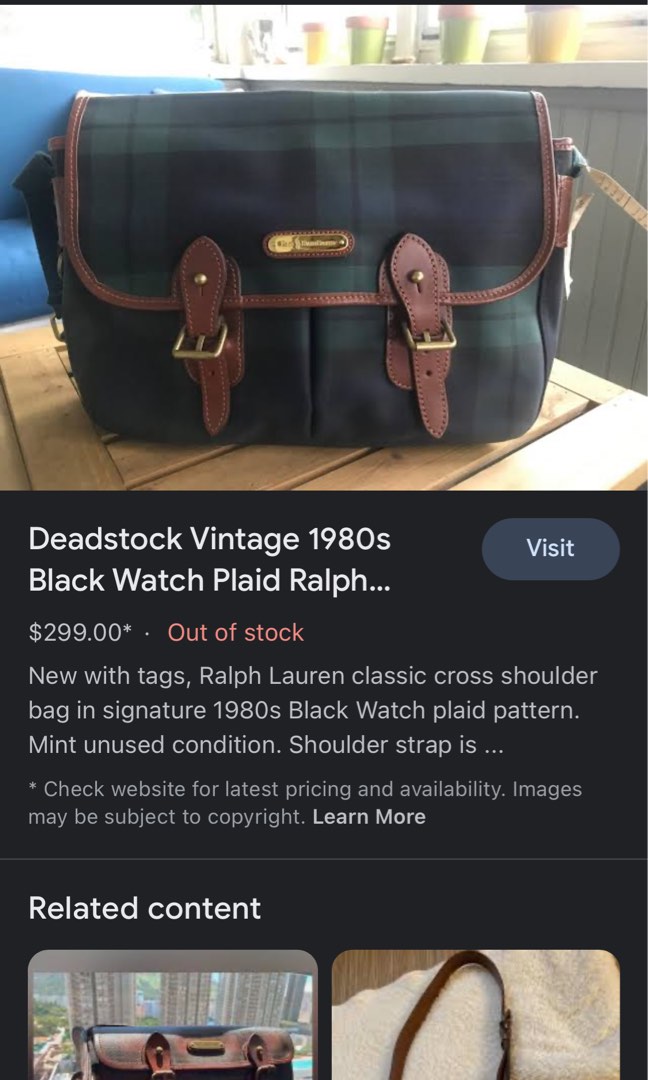 Vintage Ralph Lauren Leather Messenger Bag on Carousell