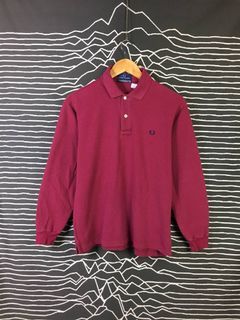Vtg Fred Perry Casual Longsleeve Polo Tee