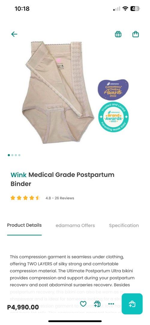 WINK POSTPARTUM BINDER, Women's Fashion, Maternity wear on Carousell