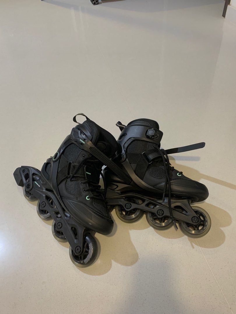 Women in line skates OXELO (BLACK) Sports Equipment Sports Games