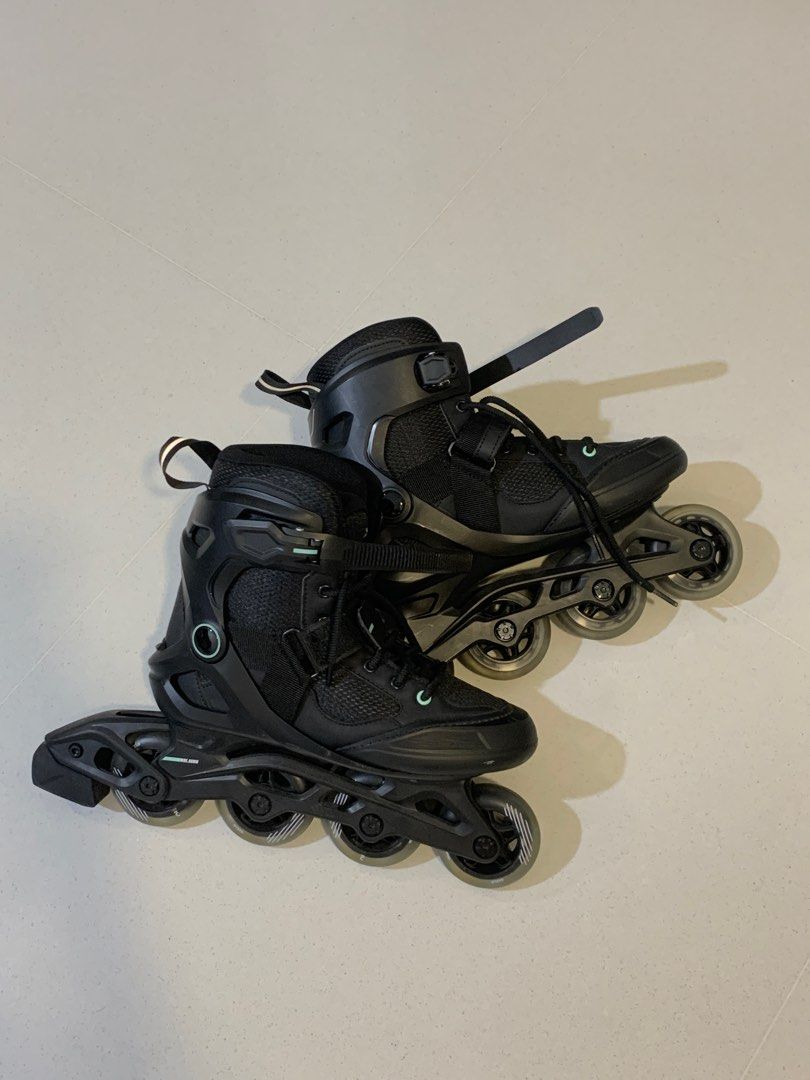 Women in line skates OXELO (BLACK) Sports Equipment Sports Games