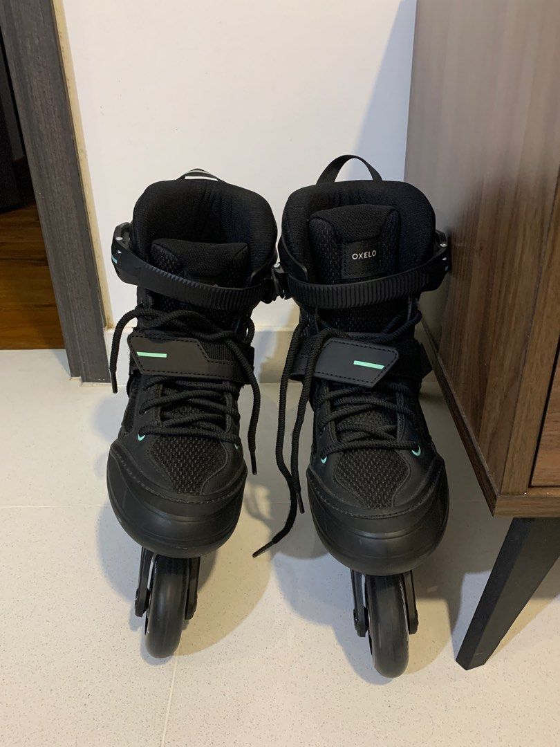 Women in line skates OXELO (BLACK) Sports Equipment Sports Games
