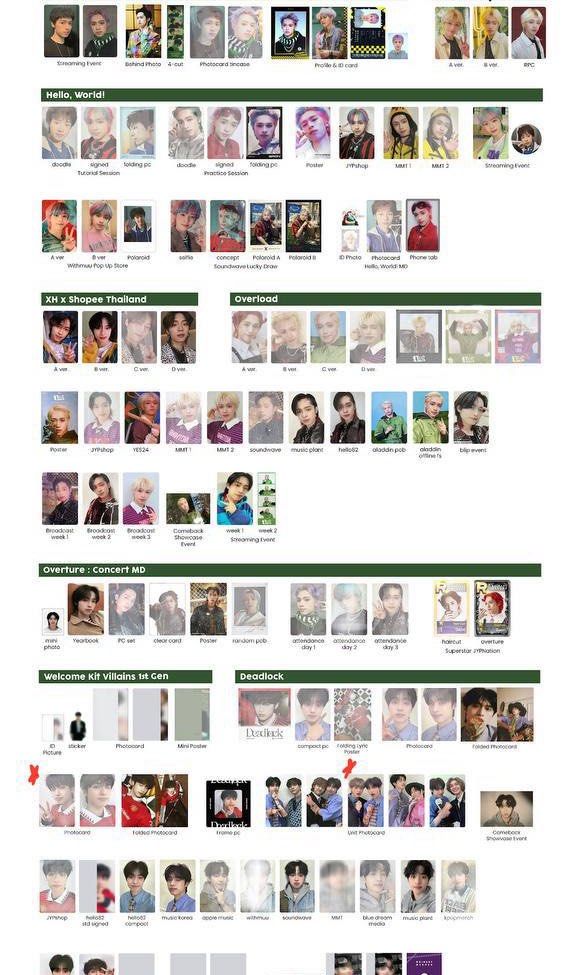 WTT/ LFT xdinary heroes photocards hello world overload, Toys