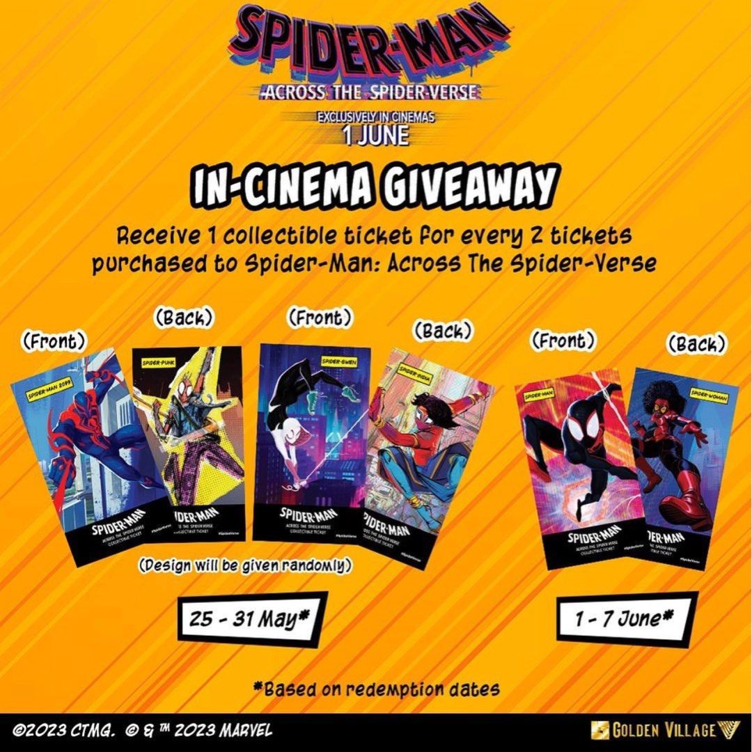 [wtt] spiderman across the spiderverse collectible ticket, Tickets